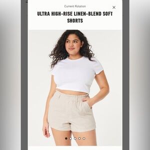 Hollister linen shorts